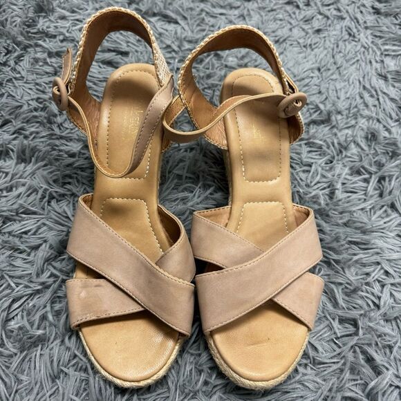 Catherine Malandrino Open Toe Wedges Size 9 - Picture 1 of 12